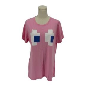 Unbranded 100% Cotton Pink Tee w/ Ms. Pac-Man (Size XL)